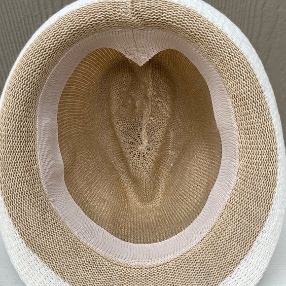 SOLD Vintage 90s Woven Trilby Fedora Hat - Picture 13 of 13